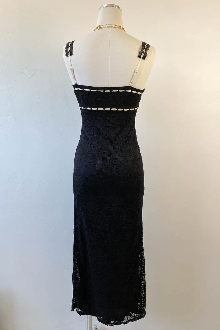 Lace Sleeveless Maxi Dress