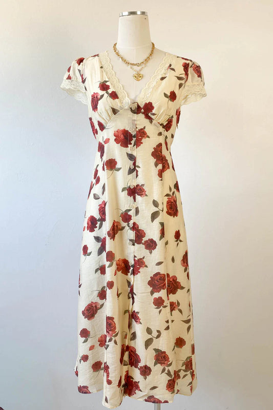 Floral Button Up Dress