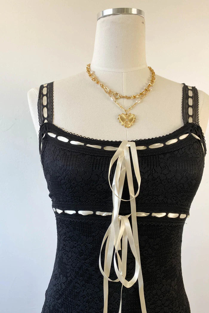 Lace Sleeveless Maxi Dress