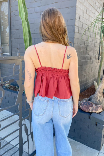 Ruffled Babydoll Top