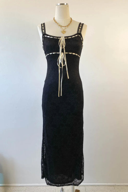 Lace Sleeveless Maxi Dress